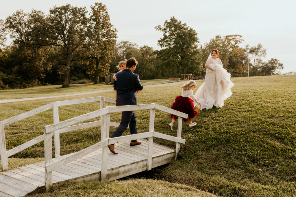 candid shot of bride and groom walking, Illinois wedding venues
