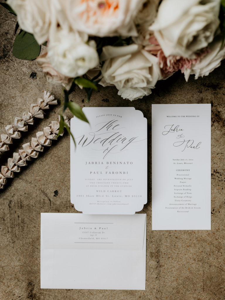 Wedding Details, Wedding Invitation, St. Louis Missouri Wedding 