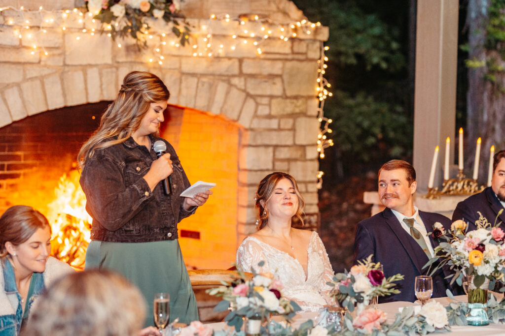 wedding speeches at The Inns at St. Albans