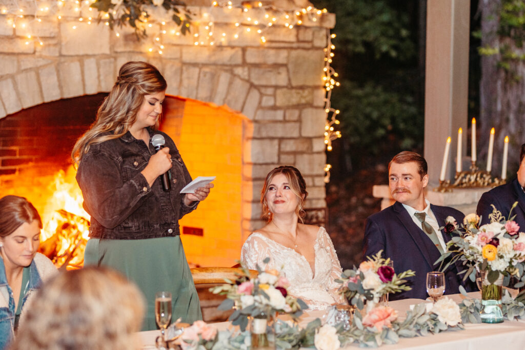 wedding speeches at The Inns at St. Albans