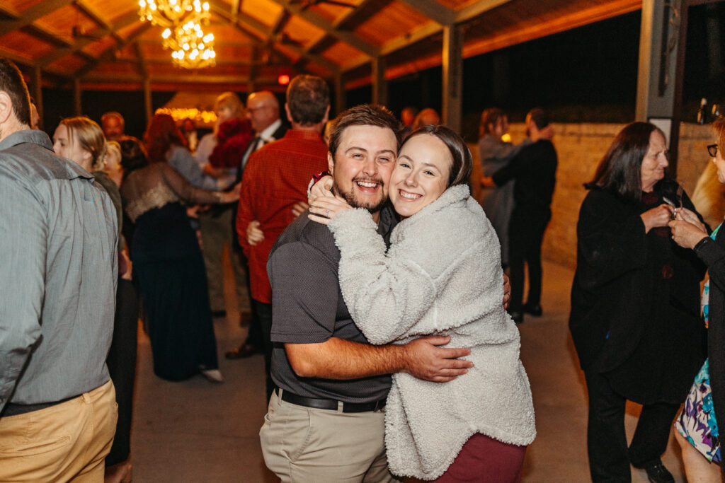dancing at wedding reception at The Inns at St. Albans