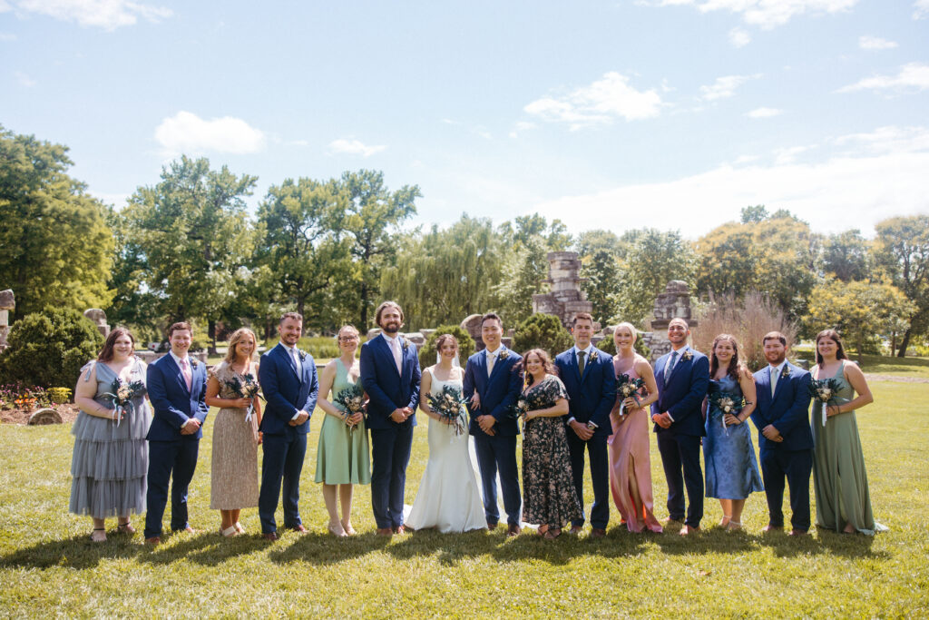 Bride and Groom wedding ceremony Piper Palm House wedding Tower Grove St. Louis