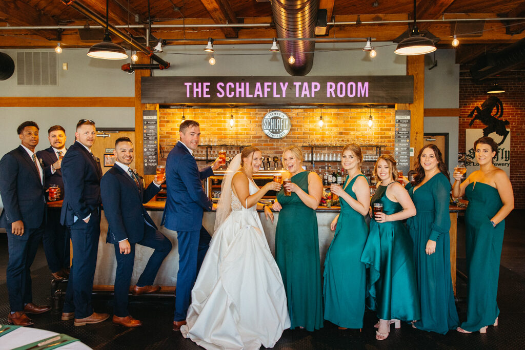 Schlafly Tap Room Wedding St. Louis wedding photographers