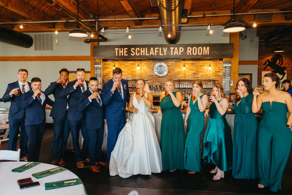 Schlafly Tap Room Wedding St. Louis wedding photographers