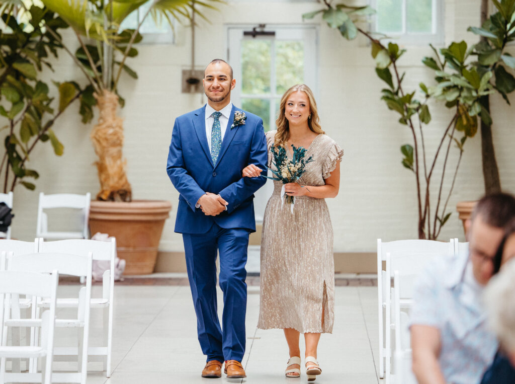 wedding ceremony Piper Palm House wedding Tower Grove St. Louis