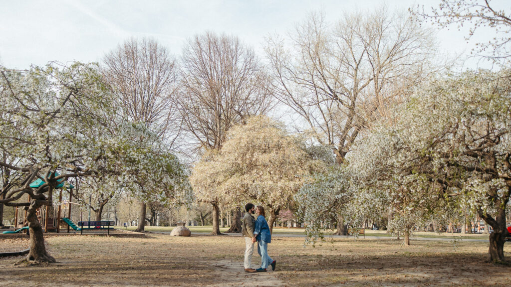 Lafayette Square Park St. Louis engagement photos